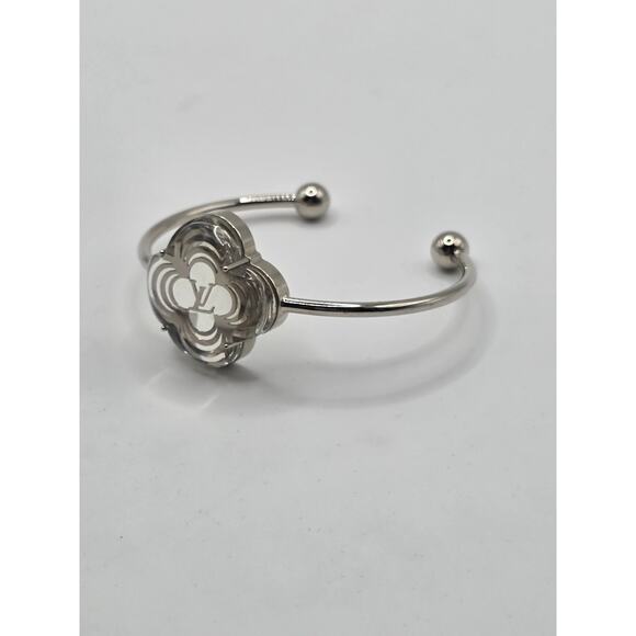 Louis Vuitton Silver-tone Resin A La Folie Resin Cuff Bracelet - Picture 3 of 10